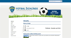 Desktop Screenshot of fotbal.zichlinek.eu