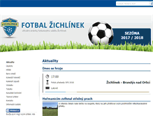 Tablet Screenshot of fotbal.zichlinek.eu